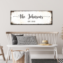 Load image into Gallery viewer, Rustic Family Name Sign