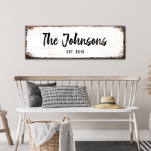 Load image into Gallery viewer, Rustic Family Name Sign