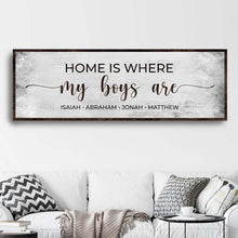 Load image into Gallery viewer, Home Is Where My Boys Are Sign II