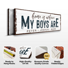 Load image into Gallery viewer, Home Is Where My Boys Are Sign