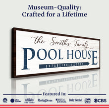 Load image into Gallery viewer, Family Pool House Sign