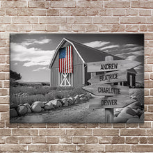 Load image into Gallery viewer, Family Names American Barn Sign
