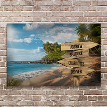 Load image into Gallery viewer, Family Names Ocean Breeze Sign