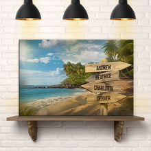 Load image into Gallery viewer, Family Names Ocean Breeze Sign