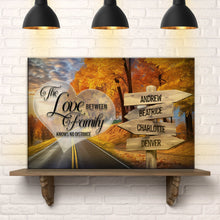 Load image into Gallery viewer, Love Between Family Names Sign