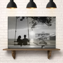 Load image into Gallery viewer, Romantic Swing Family Names Sign