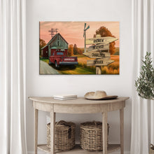Load image into Gallery viewer, Old Truck Barn Family Names Sign