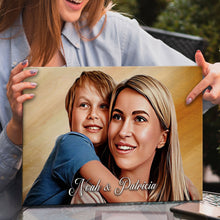 Load image into Gallery viewer, Mother's Day Cartoon Portrait Sign