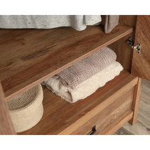 Load image into Gallery viewer, FarmHouse Rustic Herringbone 1 Drawer Garment Rod Wardrobe Armoire