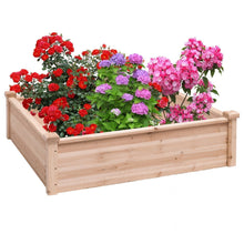 Load image into Gallery viewer, Solid Fir Wood 3.3 ft x 3.3 ft Raised Garden Bed Planter Box