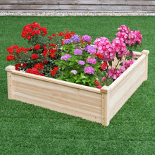 Load image into Gallery viewer, Solid Fir Wood 3.3 ft x 3.3 ft Raised Garden Bed Planter Box