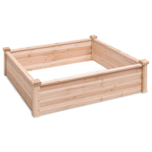 Load image into Gallery viewer, Solid Fir Wood 3.3 ft x 3.3 ft Raised Garden Bed Planter Box
