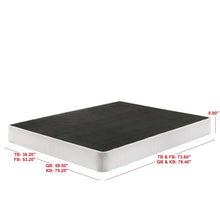 Load image into Gallery viewer, Full size 8-inch Metal Frame Box-Spring Mattress Foundation with Cover
