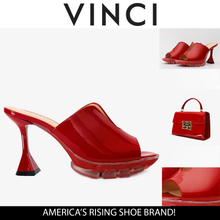 Load image into Gallery viewer, The Caratal Red Patent Leather Women Sandal