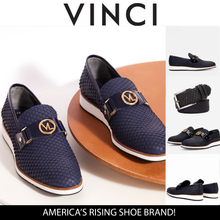 Load image into Gallery viewer, The Legacy Navy Blue Leather Men Casual Loafer Shoe