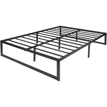 Load image into Gallery viewer, Full Size 14 Inch High Heavy Duty Black Metal Platform Bed Frame