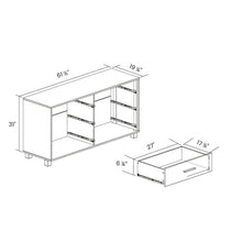 Load image into Gallery viewer, Modern Farmhouse Solid Wood 6 Drawer Double Dresser in Light Brown Finish
