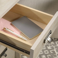 Load image into Gallery viewer, FarmHouse Chalky Oak Executive Desk w/ Filing Cabinets Storage