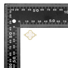 Load image into Gallery viewer, Clover Flower Connector charm,  Flower charm, Sku#FH254
