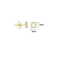 Load image into Gallery viewer, Cute Clover flower Stud Earrings, Sku#FH255