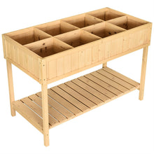 Load image into Gallery viewer, FarmHome 8 Grid Fir Wooden Raised Garden Planter Box