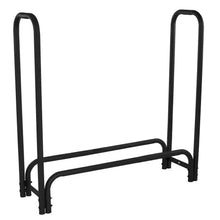 Load image into Gallery viewer, 4-Ft Heavy Duty Steel Black Metal Firewood Rack - Easy to Assemble