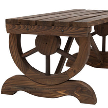 Load image into Gallery viewer, FarmHome Rustic Fir Wood Wheel Outdoor Garden Bench