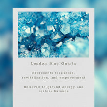 Load image into Gallery viewer, London Blue Quartz Halo Jewelry Set