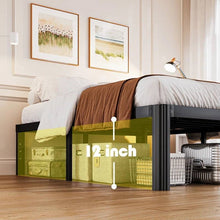 Load image into Gallery viewer, Full size Heavy Duty Metal Bed Frame Platform with Round Edge Legs