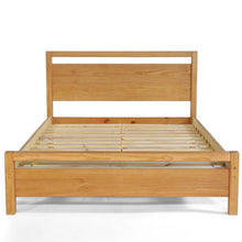 Load image into Gallery viewer, Full size Farmhouse Solid Wood Platform Bed Frame with Headboard Footboard