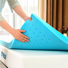 Load image into Gallery viewer, Full size 3-inch Thick High Density Memory Foam Mattress Topper