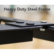 Load image into Gallery viewer, Full size Sturdy Metal Bed Frame with 7-Legs Locking Casters and Headboard Brackets