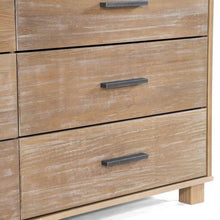 Load image into Gallery viewer, Modern Farmhouse Solid Wood 6 Drawer Double Dresser in Rustic Pine Finish