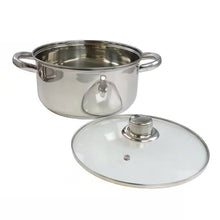 Load image into Gallery viewer, 5-Piece Stainless Steel Cookware Set with 4-Qt. Dutch Oven Saucepan and Spatula