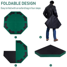 Load image into Gallery viewer, Folding 48-inch Octagon 8 Player Poker Table Top with Carry Case