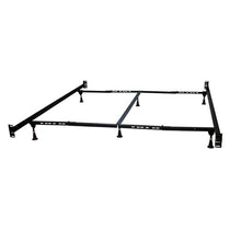 Load image into Gallery viewer, Queen/King Adjustable Metal Bed Frame with Headboard Footboard Brackets