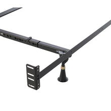 Load image into Gallery viewer, Queen/King Adjustable Metal Bed Frame with Headboard Footboard Brackets
