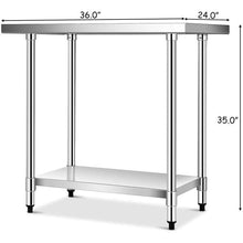 Load image into Gallery viewer, Commercial Kitchen Stainless Steel Work Table