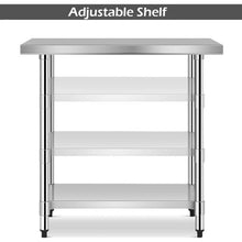 Load image into Gallery viewer, Commercial Kitchen Stainless Steel Work Table
