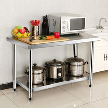 Load image into Gallery viewer, Commercial Kitchen Stainless Steel Work Table
