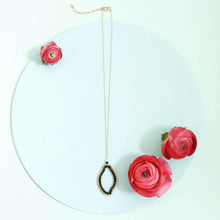 Load image into Gallery viewer, Black Spinel Freestyle Pendant Necklace