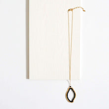 Load image into Gallery viewer, Black Spinel Freestyle Pendant Necklace