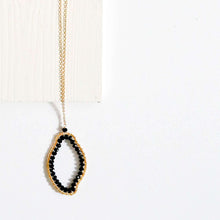 Load image into Gallery viewer, Black Spinel Freestyle Pendant Necklace