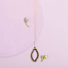Load image into Gallery viewer, Black Spinel Freestyle Pendant Necklace