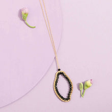Load image into Gallery viewer, Black Spinel Freestyle Pendant Necklace