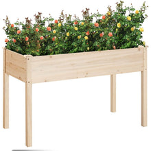 Load image into Gallery viewer, Outdoor Wood Raised Garden Bed Planter Box 46 x 22 x 30-inch High