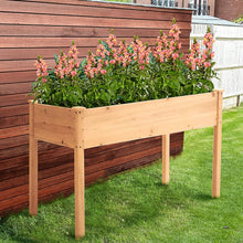 Load image into Gallery viewer, Outdoor Wood Raised Garden Bed Planter Box 46 x 22 x 30-inch High