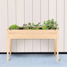 Load image into Gallery viewer, Outdoor Wood Raised Garden Bed Planter Box 46 x 22 x 30-inch High