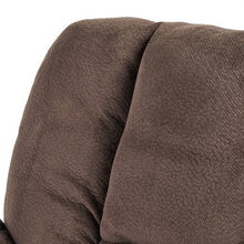Load image into Gallery viewer, Traditional Upholstered Manual Reclining Sofa Chair w/ 2 Cup Holders and Footrest Brown