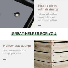 Load image into Gallery viewer, Farmhouse 4 Piece Wooden Elevated Raised Garden Bed Planter Box